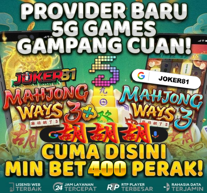 Joker81 Provider Games 5G Login 5gg Vip Situs Resmi Slot Online Gacor 88x